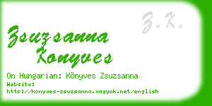 zsuzsanna konyves business card